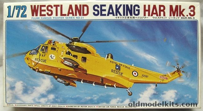 Fujimi 1/72 Westland Seaking HAR Mk3 - Royal Navy or Royal Air Force, 31 plastic model kit